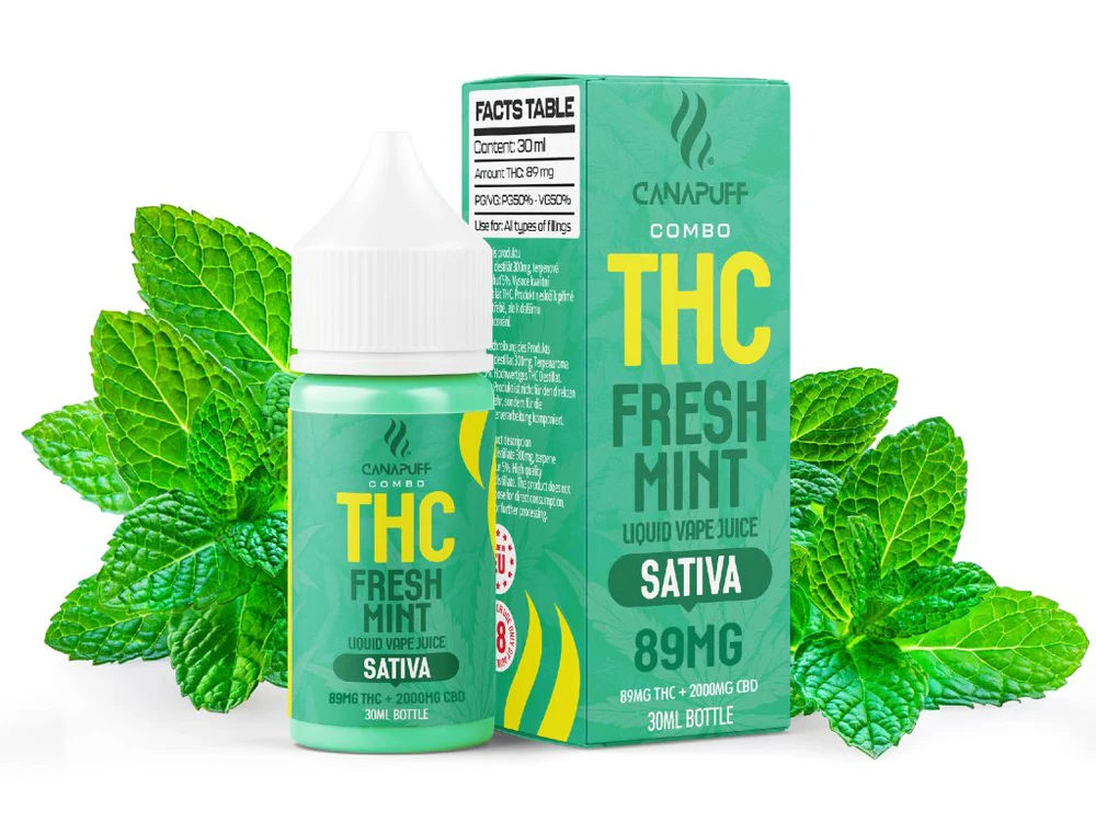 THC Liquid 89 mg 2000 mg CBD Fresh Mint 30 ml Kaufen