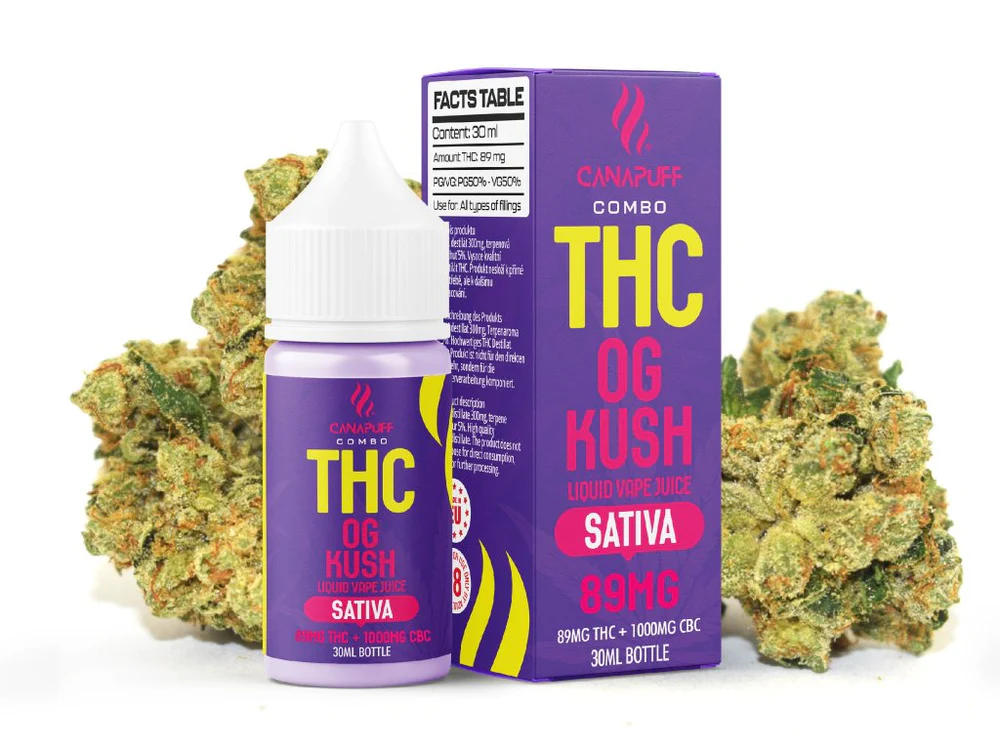 THC Liquid 89mg 1000mg CBC OG Kush 30ml Kaufen