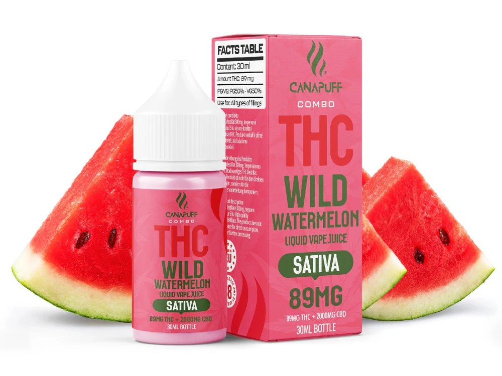 THC Liquid 89mg 2000mg CBD Wild Watermelon 30ml Kaufen
