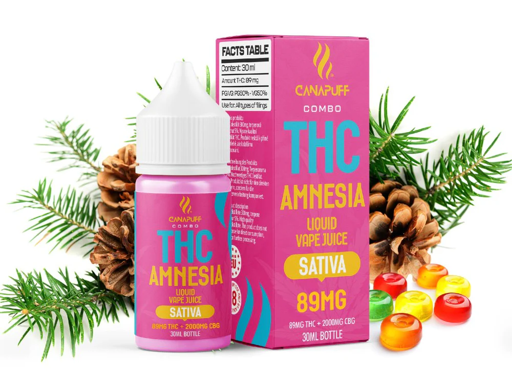 THC Liquid 89mg 2000mg CBG Amnesia 30ml Kaufen
