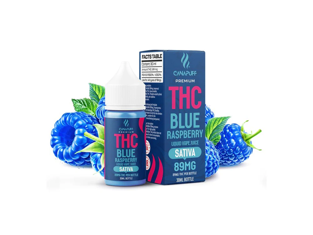 THC Liquid Blaue Himbeere 89 mg 30 ml